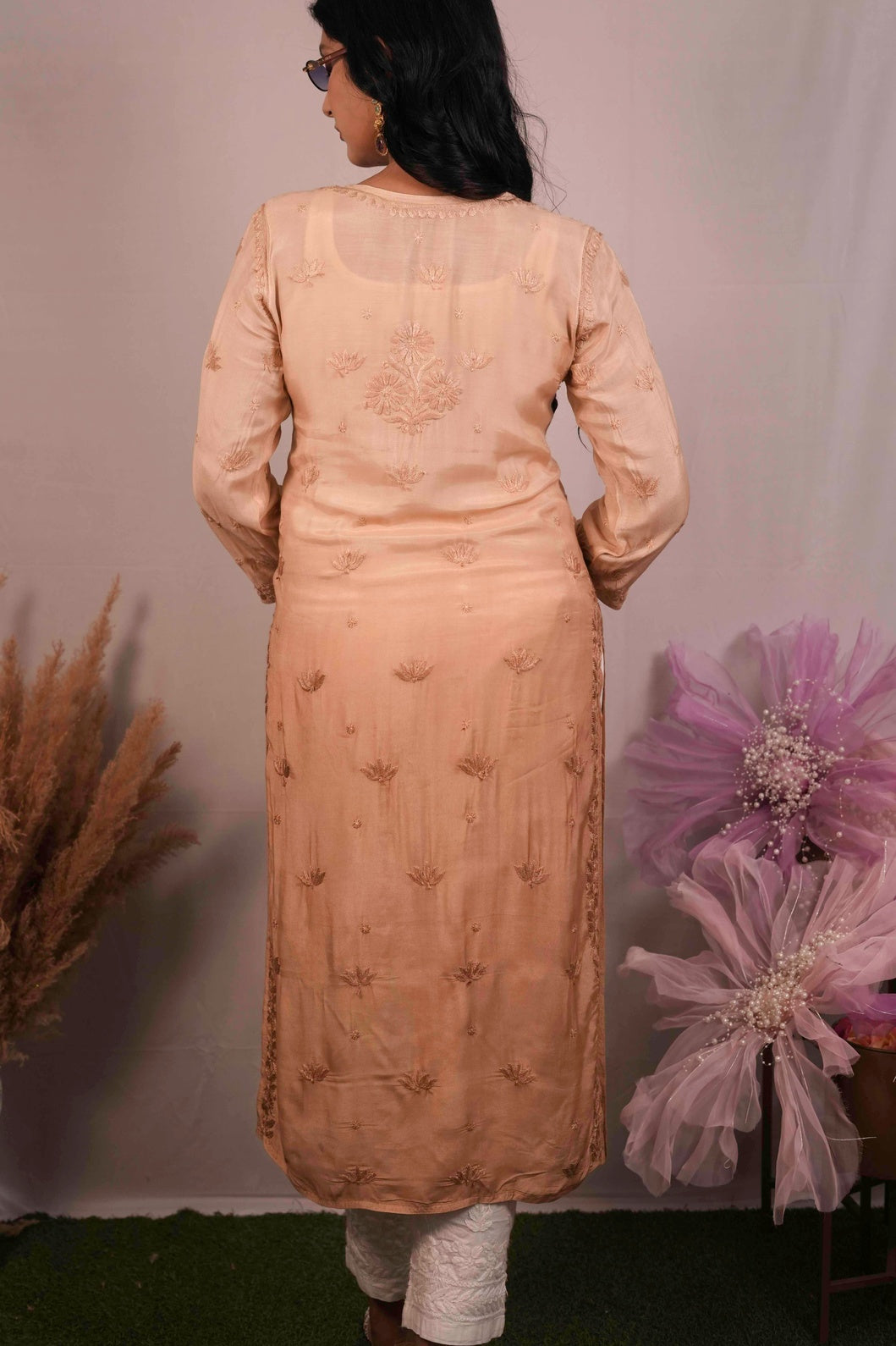 Pure Modal Chikankari Kurti