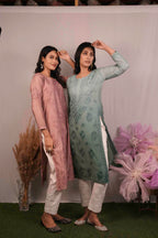 Chanderi Chikankari Kurti