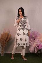 Cotton Chikankari Kurti