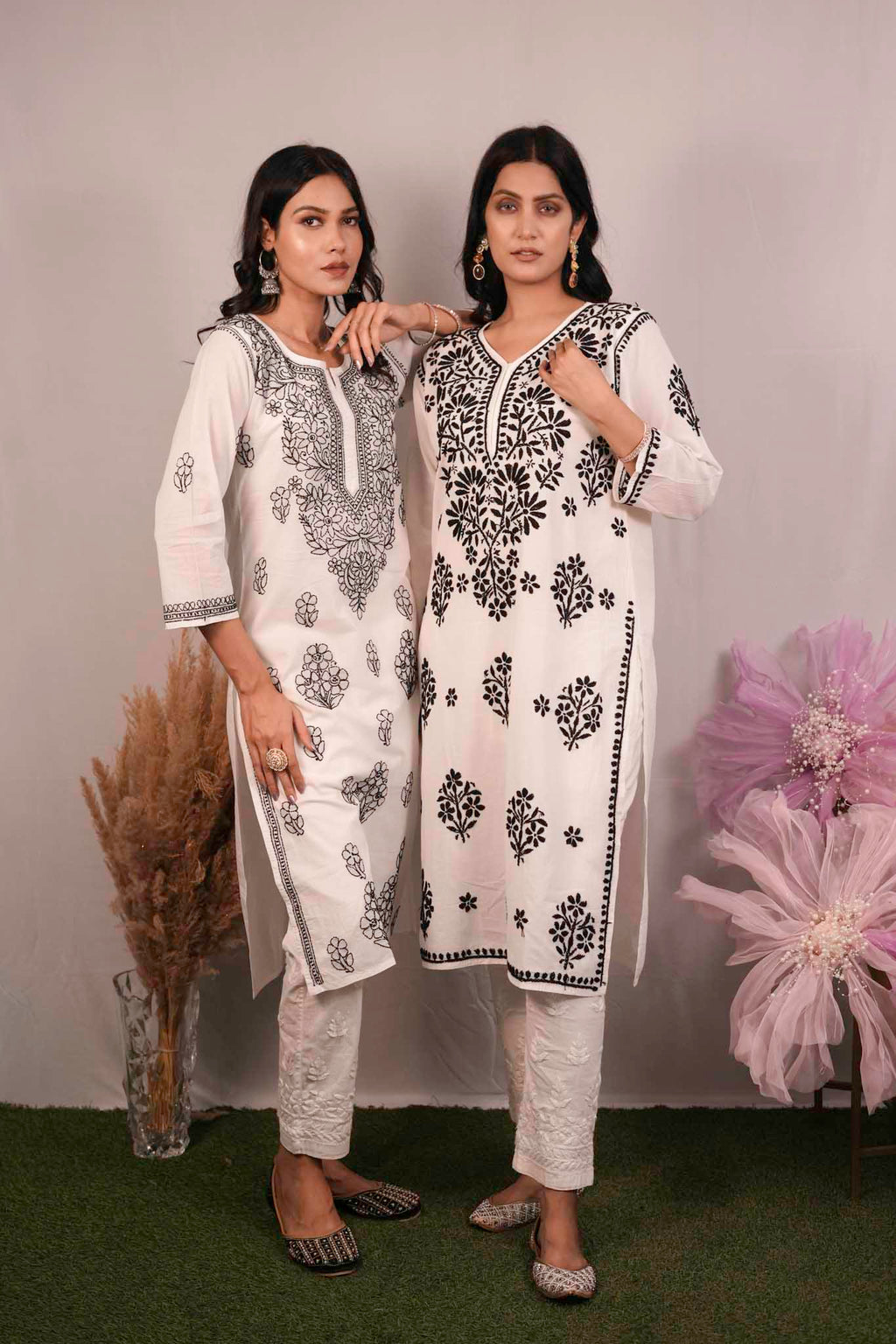 Cotton Chikankari Kurti