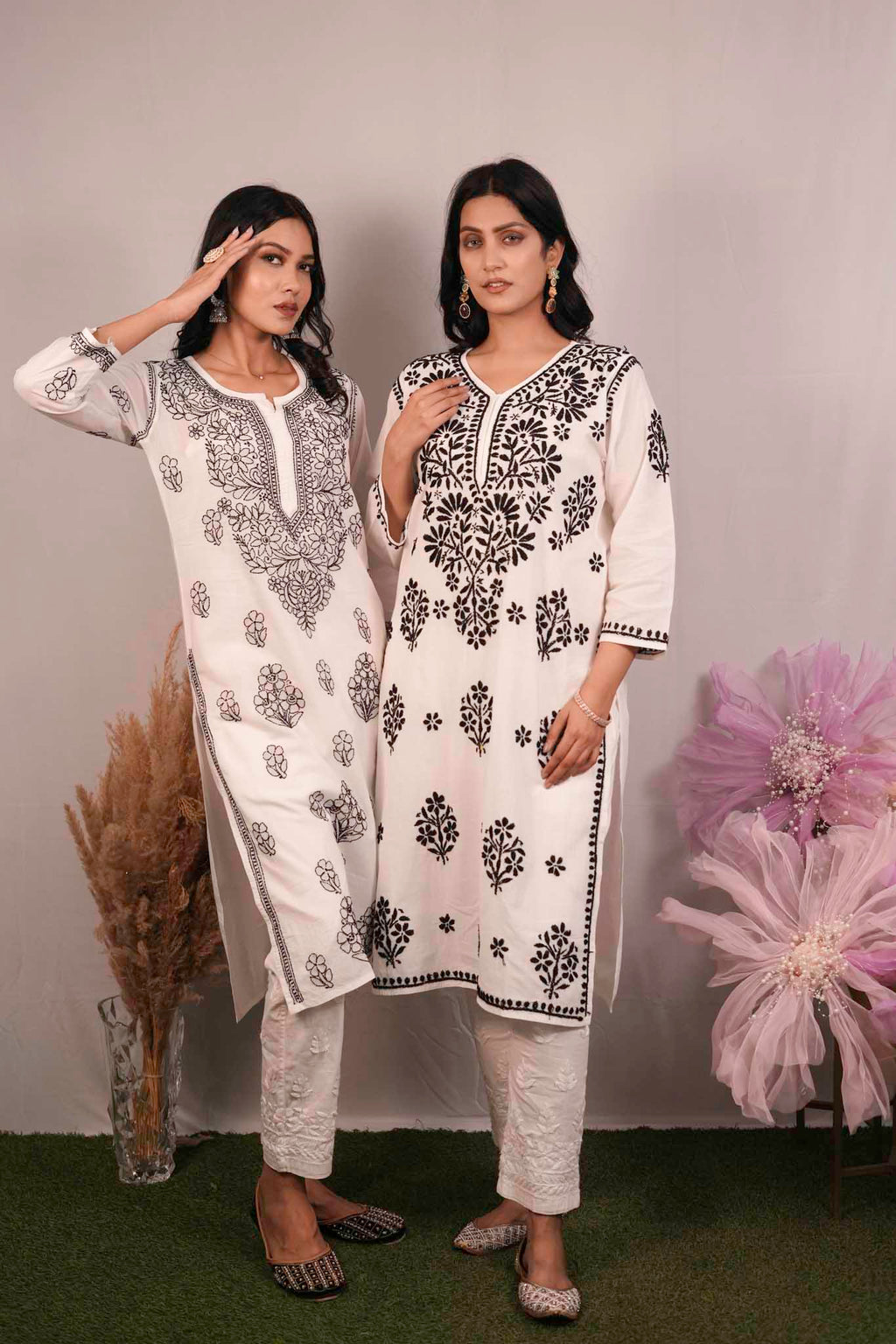Cotton Chikankari Kurti