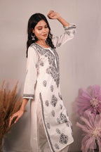 Cotton Chikankari Kurti