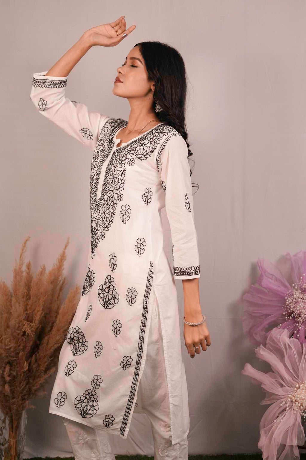 Cotton Chikankari Kurti
