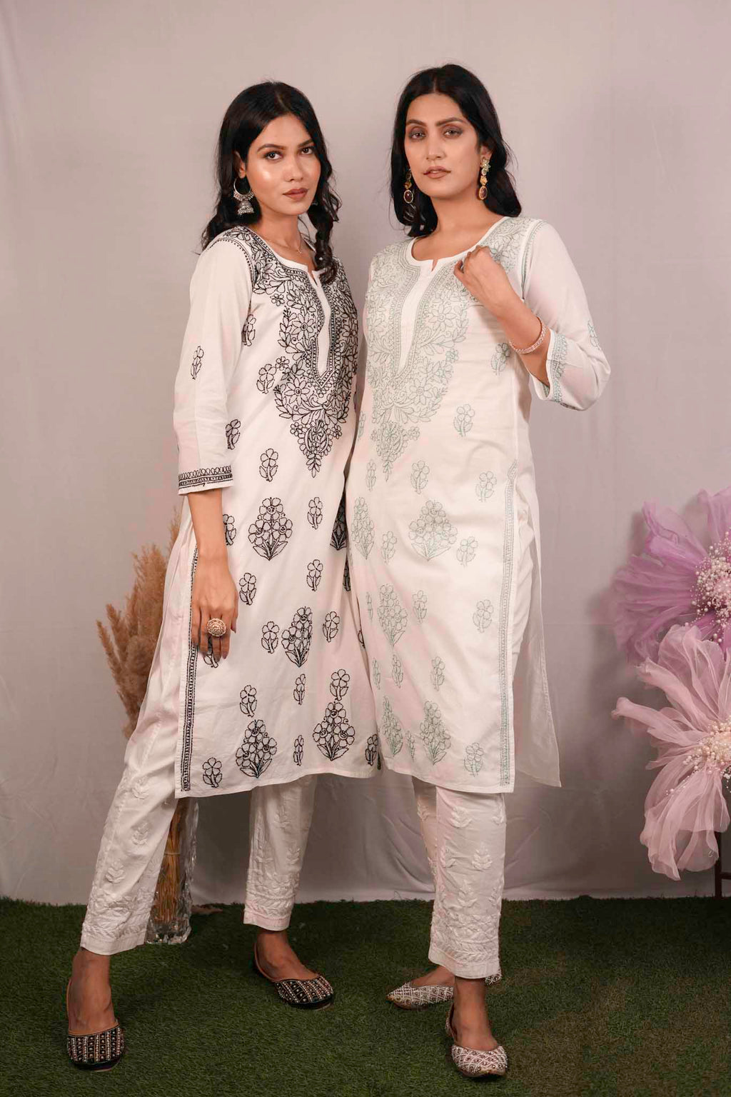 Cotton Chikankari Kurti