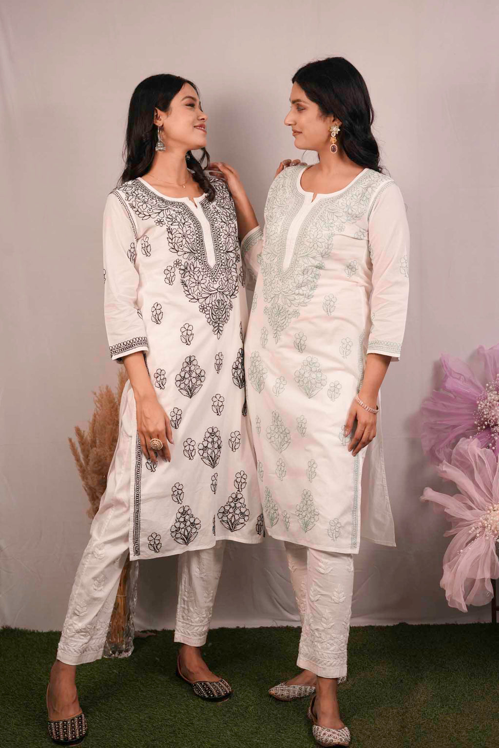 Cotton Chikankari Kurti