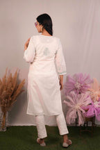 Cotton Chikankari Shadow Work Kurti