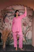 Muslin Chikankari Co-ord Set