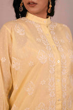 Dobby Cotton Chikankari Co-ord Set