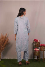 Dobby Cotton Chikankari Co-ord Set