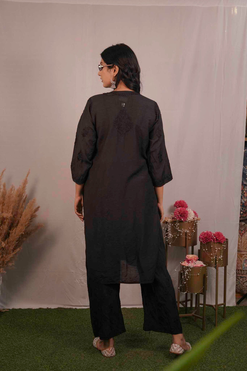 Chanderi Cotton Chikankari Co-ord Set