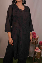 Chanderi Cotton Chikankari Co-ord Set