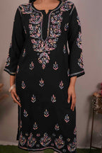 Rayon Chikankari Kurti