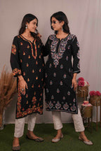 Rayon Chikankari Kurti
