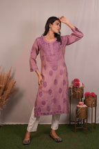 Tissue Chikankari Kurti