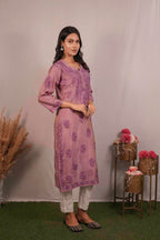 Tissue Chikankari Kurti