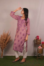 Tissue Chikankari Kurti