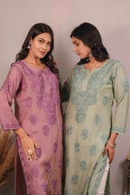 Tissue Chikankari Kurti