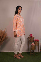 Mul Cotton Chikankari Short Kurti