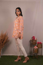 Mul Cotton Chikankari Short Kurti