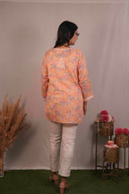 Mul Cotton Chikankari Short Kurti