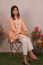 Mul Cotton Chikankari Short Kurti