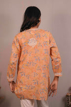Mul Cotton Chikankari Short Kurti