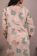 Printed Mul Cotton Chikankari Kurti