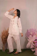 Mulmul Chikankari Co-ord Set