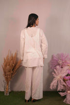 Mulmul Chikankari Co-ord Set