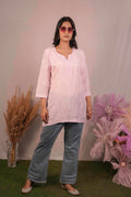 Muslin Chikankari Short Top