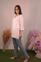 Muslin Chikankari Short Top