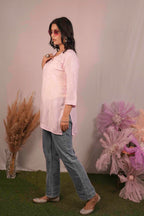Muslin Chikankari Short Top