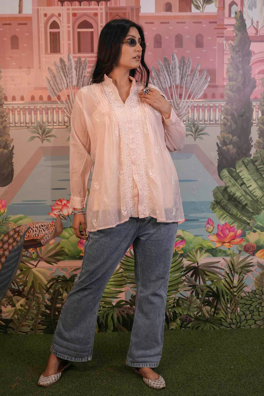 Mulmul Peach Shirt