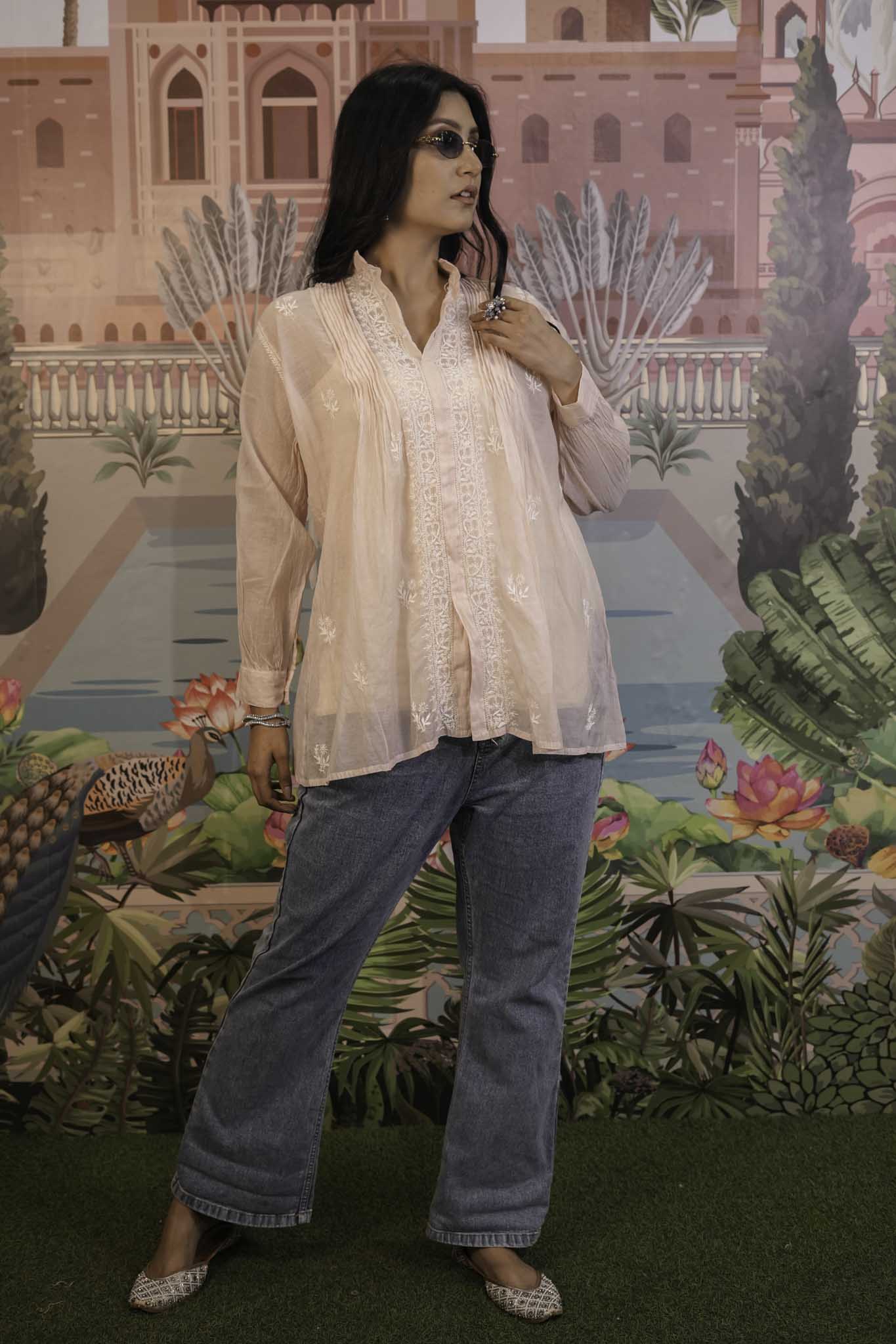 Mulmul Peach Shirt