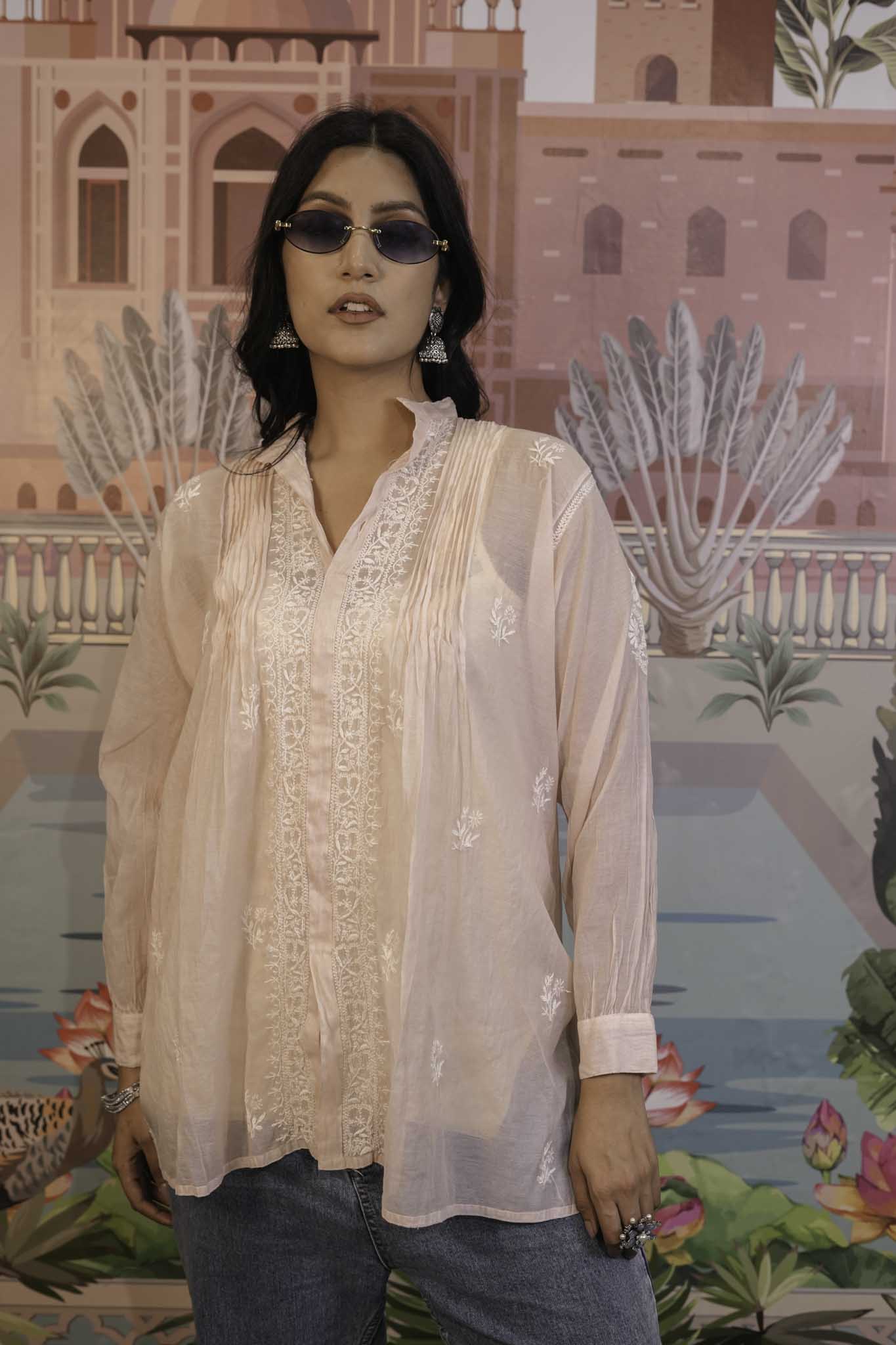 Mulmul Peach Shirt