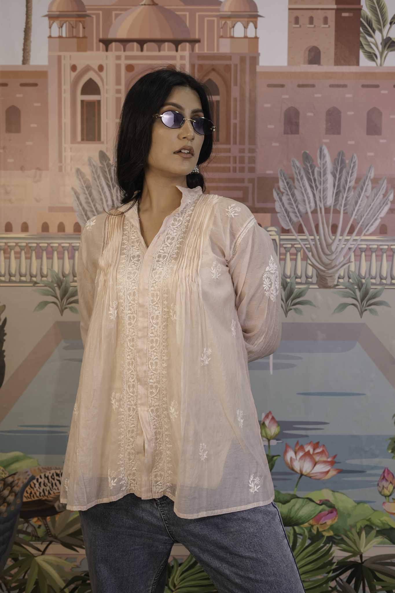 Mulmul Peach Shirt