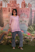 Banarasi Chikankari Short Kurti