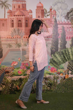 Banarasi Chikankari Short Kurti