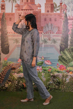 Banarasi Chikankari Short Kurti