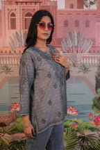 Banarasi Chikankari Short Kurti