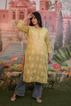 Cotton Voile Chikankari Kurti