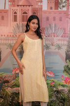 Rayon Chikankari Long Kurti