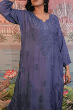 Muslin Chikankari Co-ord Set
