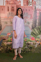 Cotton Voile Chikankari Kurti