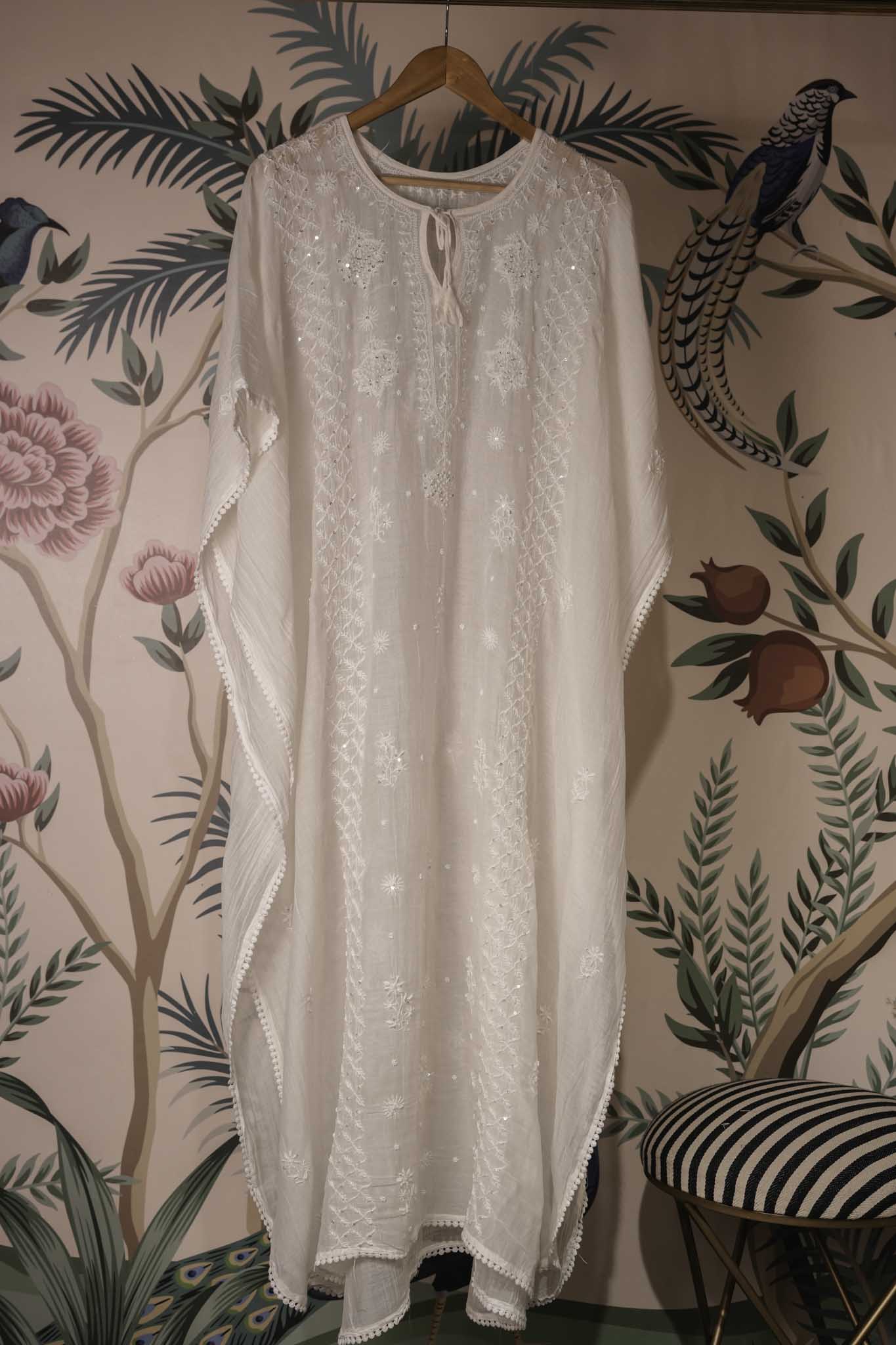 Chikankari Kaftan
