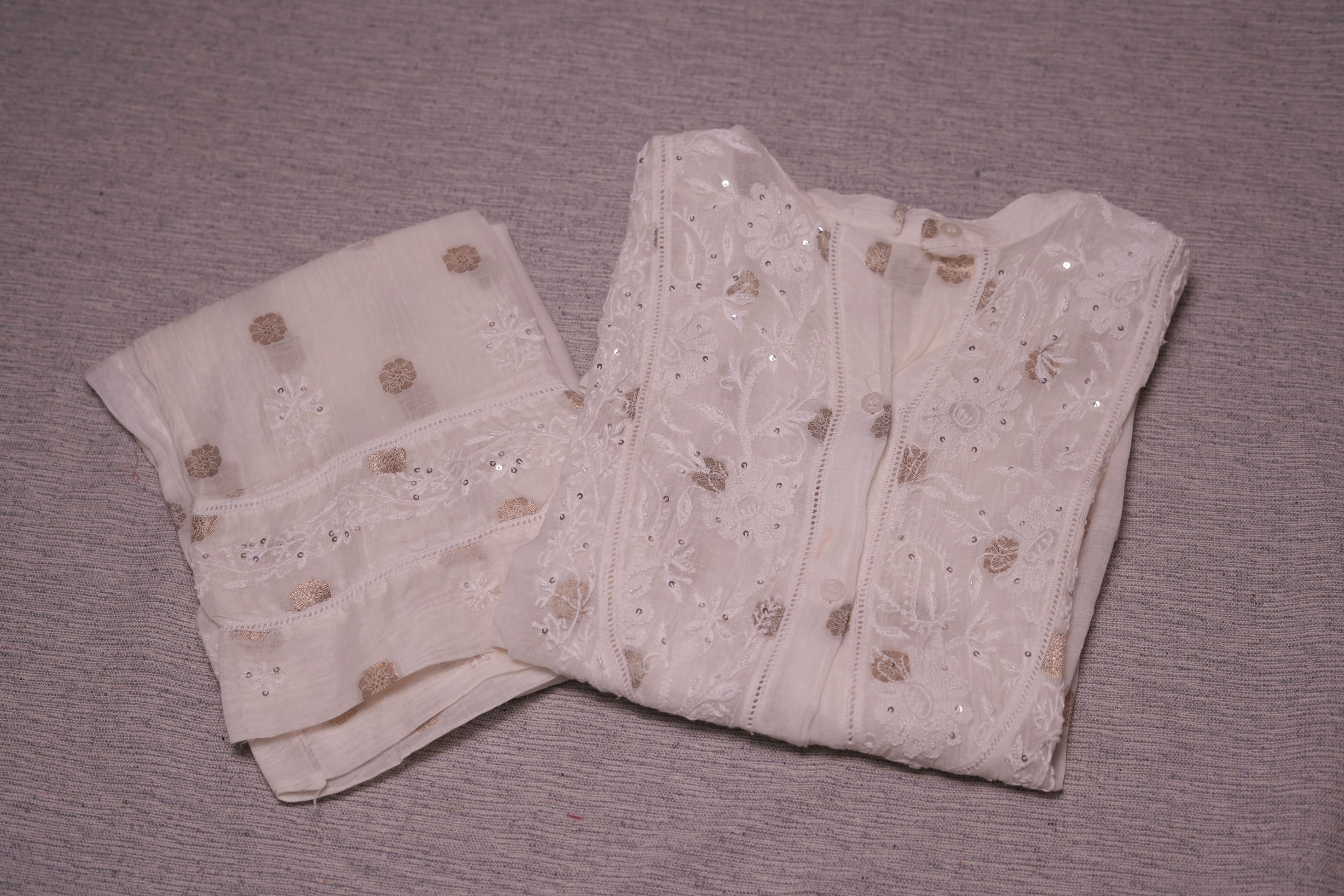 Banarasi Chikankari Co-ord Set