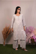 Rayon Chikankari Co-ord Set