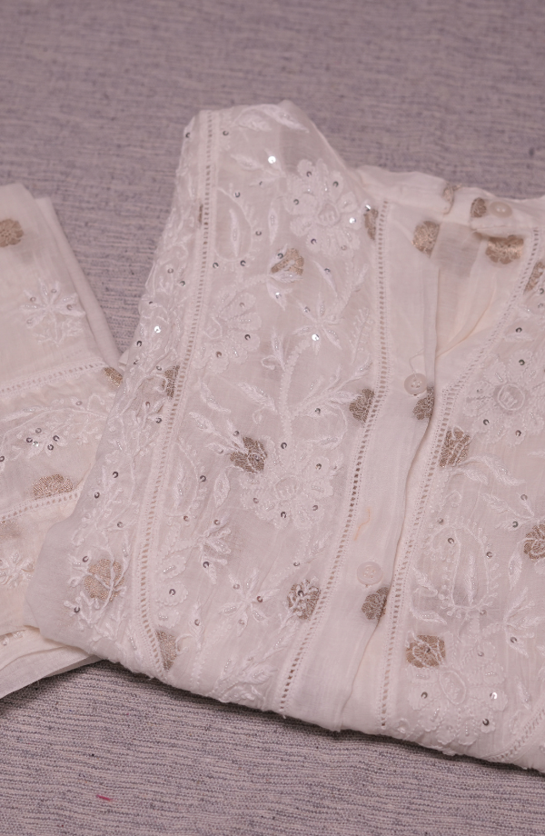 Banarasi Chikankari Co-ord Set